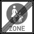 End of pedestrian zone